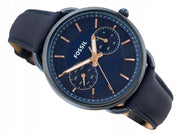 Shop Authentic Fossil Tailor Blue Dial Blue Leather Strap Watch for Women - ES4092 - Luxxuri