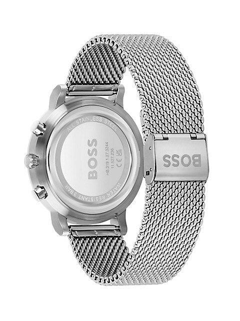  Shop Authentic Hugo Boss Skymaster White Dial Silver Mesh Bracelet Watch for Men - 1513933 - Luxxuri