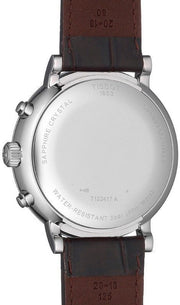  Shop Authentic Tissot Carson Premium Chronograph White Dial Brown Leather Strap Watch For Men - T122.417.16.011.00 - Luxxuri