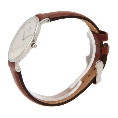  Shop Authentic Daniel Wellington Classy St Mawes White Dial Brown Leather Strap Watch For Women - DW00100067 - Luxxuri