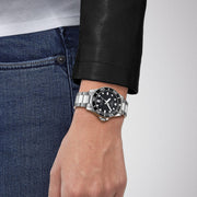  Shop Authentic Tissot Seastar 1000 Lady Black Dial Silver Steel Strap Watch for Women - T120.210.11.051.00 - Luxxuri
