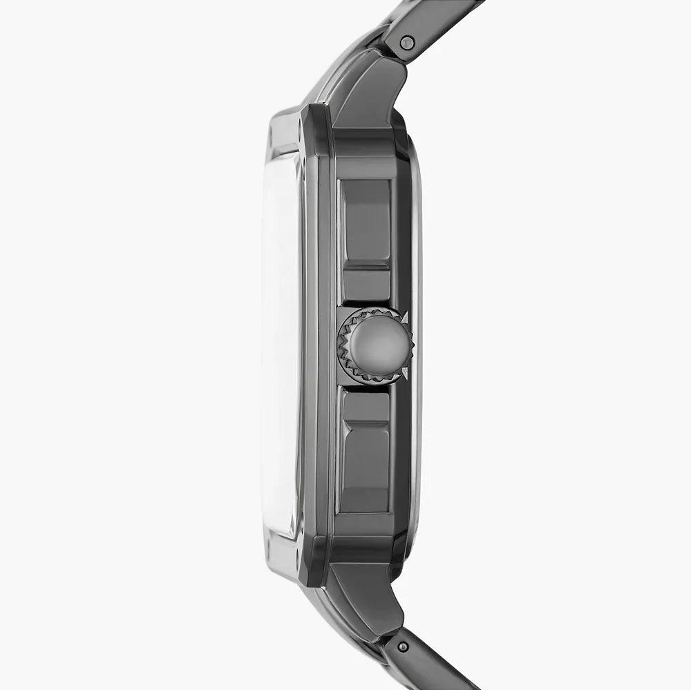  Shop Authentic Fossil Inscription Multifunction Silver Dial Grey Steel Strap Watch for Men - BQ2657 - Luxxuri