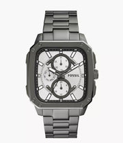  Shop Authentic Fossil Inscription Multifunction Silver Dial Grey Steel Strap Watch for Men - BQ2657 - Luxxuri