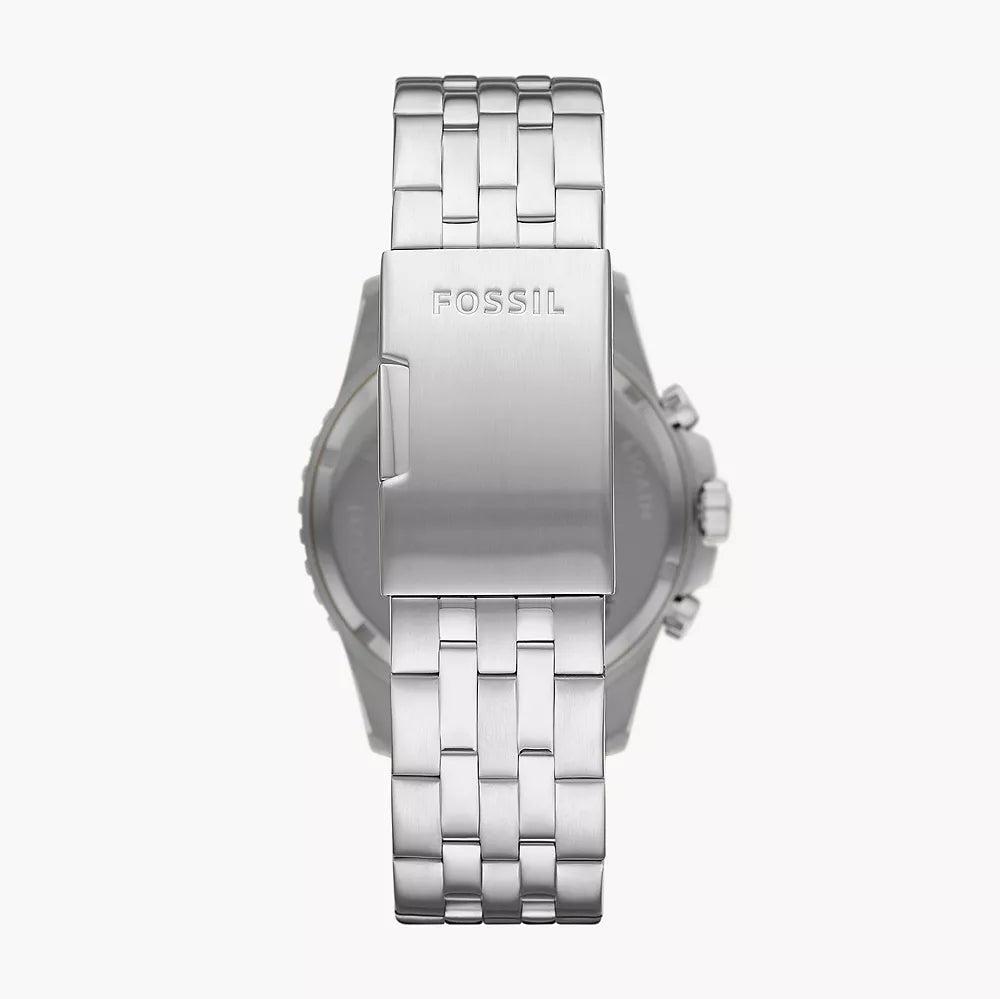  Shop Authentic Fossil FB-01 Chronograph Black Dial Silver Steel Strap Watch for Men - FS5837 - Luxxuri