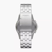  Shop Authentic Fossil FB-01 Chronograph Black Dial Silver Steel Strap Watch for Men - FS5837 - Luxxuri