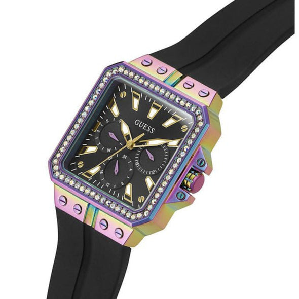  Shop Authentic Guess Libra Black Dial Black Silicone Strap Watch For Women - GW0618L3 - Luxxuri