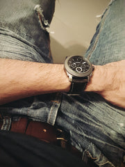  Shop Authentic Fossil Machine Chronograph Black Dial Grey Steel Strap Watch for Men - FS4662 - Luxxuri