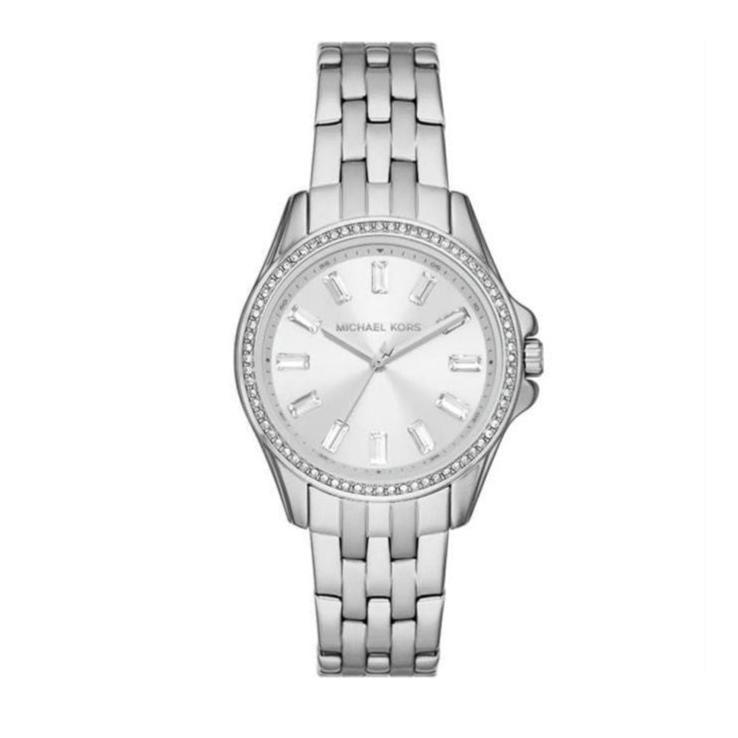  Shop Authentic Michael Kors Pilot Quartz Silver Dial Silver Steel Strap Watch For Women - MK7379 - Luxxuri