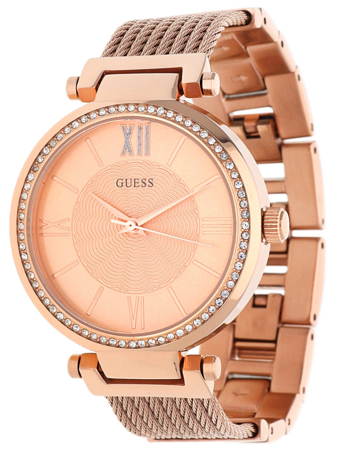  Shop Authentic Guess Soho Rose Gold Dial Stainless Steel Watch For Women - W0638L4 - Luxxuri