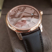  Shop Authentic Burberry The Classic Brown Dial Brown Leather Strap Watch for Men - BU10012 - Luxxuri