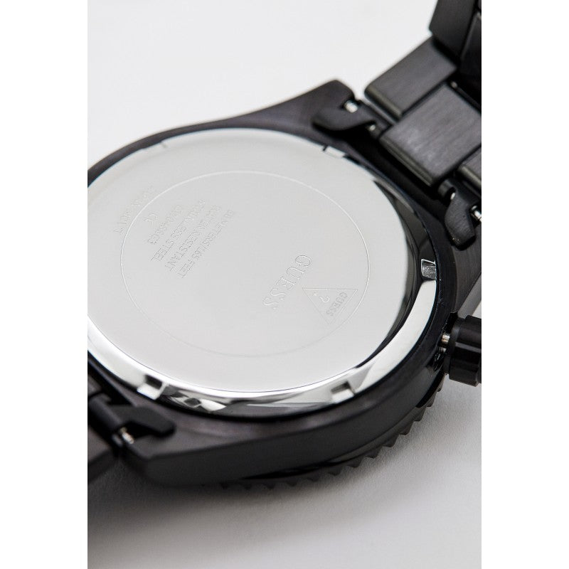  Shop Authentic Guess Axel Multifunction Black Dial Black Steel Strap Watch For Men - GW0488G3 - Luxxuri