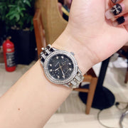  Shop Authentic Bulova Crystal Collection Black Dial Silver Steel Strap Watch for Men - 96K102 - Luxxuri
