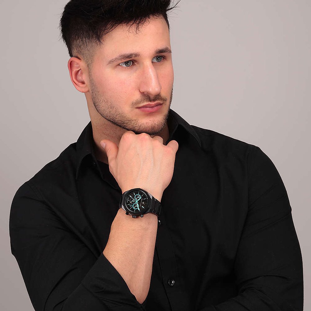  Shop Authentic Maserati STILE Aqua Edition Black Dial Chronograph Watch For Men - R8873644001 - Luxxuri
