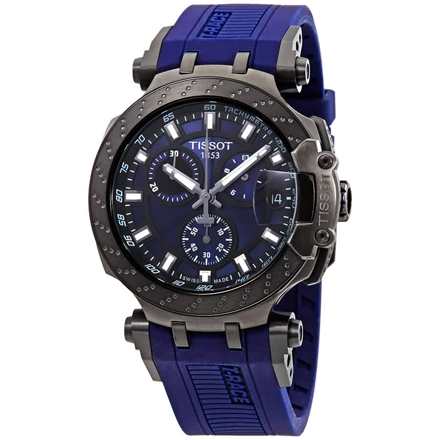  Shop Authentic Tissot T Race Chronograph Blue Dial Blue Silicone Strap Watch For Men - T115.417.37.041.00 - Luxxuri