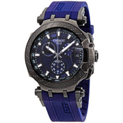  Shop Authentic Tissot T Race Chronograph Blue Dial Blue Silicone Strap Watch For Men - T115.417.37.041.00 - Luxxuri