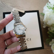  Shop Authentic Gucci G Timeless Silver Dial Silver Steel Strap Watch For Women - YA126501 - Luxxuri