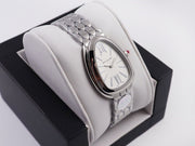  Shop Authentic Bvlgari Serpenti Seduttori Quartz White Dial Silver Steel Strap Watch for Women - SERPENTI103141 - Luxxuri