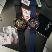  Shop Authentic Guess Momentum Black Dial Black Rubber Strap Watch for Men - GW0263G1 - Luxxuri
