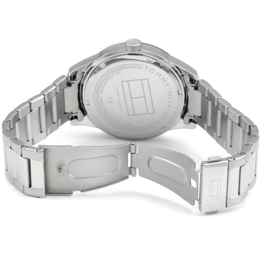  Shop Authentic Tommy Hilfiger Austin Black Dial Silver Steel Strap Watch for Men - 1791639 - Luxxuri