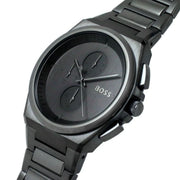  Shop Authentic Hugo Boss Steer Chronograph Quartz Grey Dial Grey Steel Strap Watch For Men - 1513996 - Luxxuri