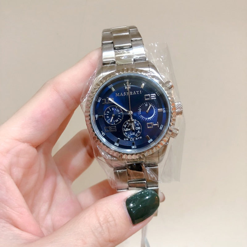  Shop Authentic Maserati Competizione Blue Dial Silver Steel Strap Watch For Men - R8853100011 - Luxxuri