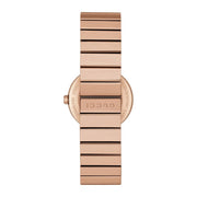  Shop Authentic Gucci G Interlocking Mother of Pearl Dial Rose Gold Steel Strap Watch For Women - YA133515 - Luxxuri