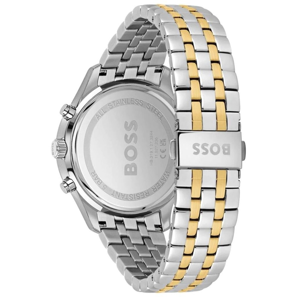  Shop Authentic Hugo Boss Associate Blue Dial Two Tone Steel Strap Watch for Men - 1513976 - Luxxuri