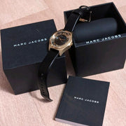  Shop Authentic Marc Jacobs Henry Skeleton Black Dial Black Leather Strap Watch for Women - MBM1340 - Luxxuri