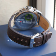  Shop Authentic Tommy Hilfiger Decker Grey Dial Brown Leather Strap Watch for Men - 1791562 - Luxxuri