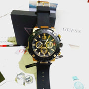  Shop Authentic Guess Navigator Chronograph Black Dial Black Rubber Strap Watch for Men - GW0264G3 - Luxxuri