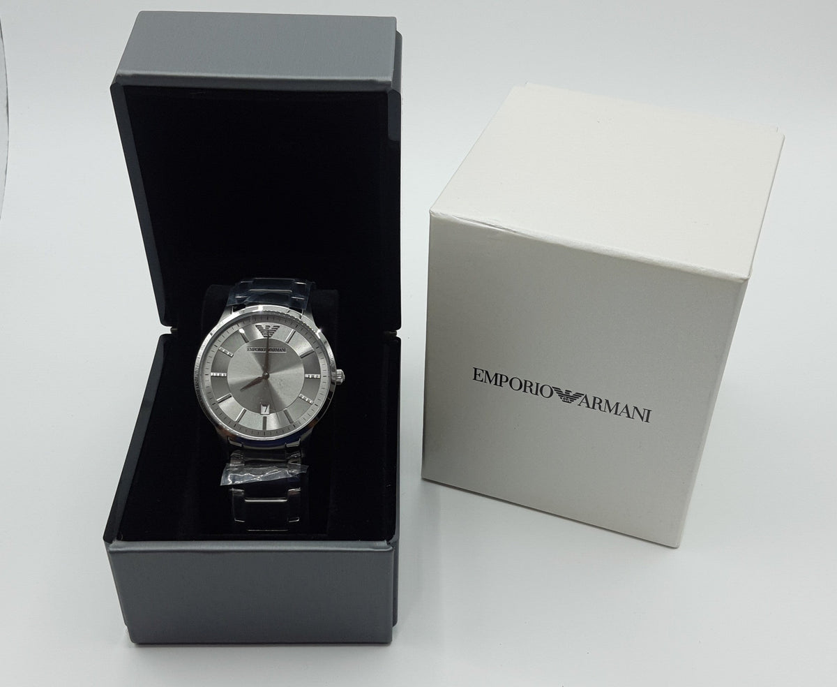  Shop Authentic Emporio Armani Renato Quartz Silver Dial Silver Steel Strap Watch For Men - AR11189 - Luxxuri