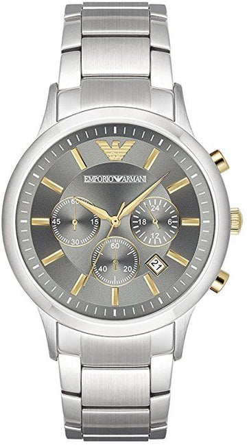  Shop Authentic Emporio Armani Quartz Grey Dial Silver Steel Strap Watch For Men - AR11047 - Luxxuri