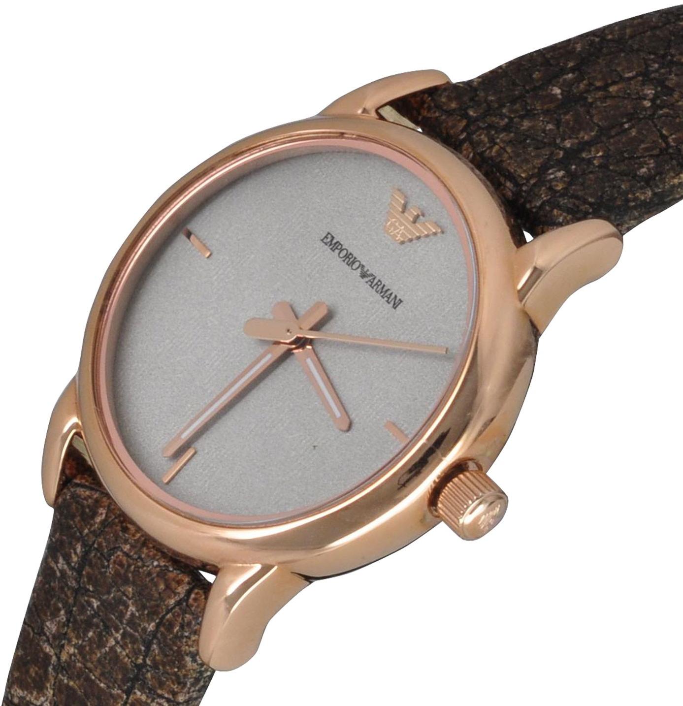  Shop Authentic Emporio Armani Classic Analog Grey Dial Brown Leather Strap Watch For Men - AR1813 - Luxxuri