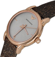  Shop Authentic Emporio Armani Classic Analog Grey Dial Brown Leather Strap Watch For Men - AR1813 - Luxxuri