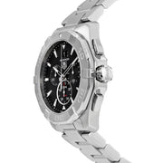  Shop Authentic Tag Heuer Aquaracer Chronograph Black Dial Silver Steel Strap Watch for Men - CAY1110.BA0927 - Luxxuri