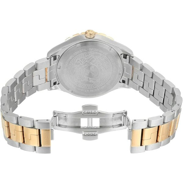  Shop Authentic Versace Hellenyium GMT Green Dial Two Tone Steel Strap Watch for Men - V11050015 - Luxxuri