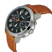  Shop Authentic Fossil Grant Chronograph Green Dial Brown Leather Strap Watch for Men - FS4918 - Luxxuri