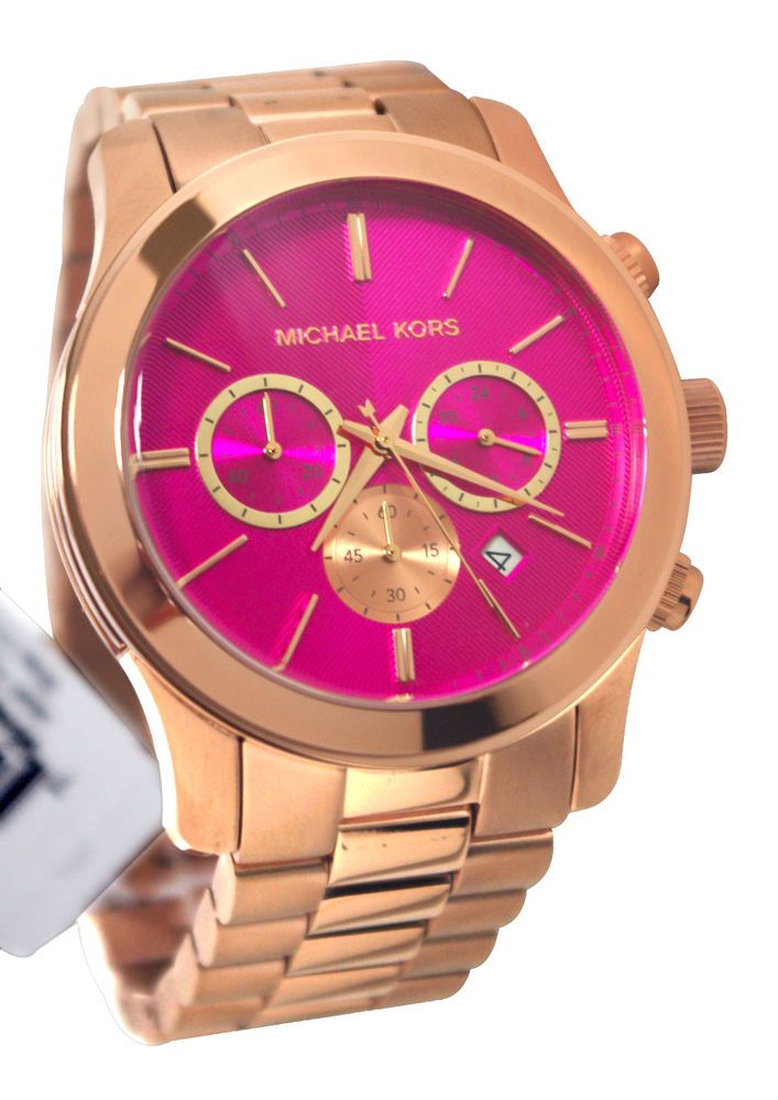  Shop Authentic Michael Kors Runway Pink Dial Rose Gold Steel Strap Watch for Women - MK5931 - Luxxuri