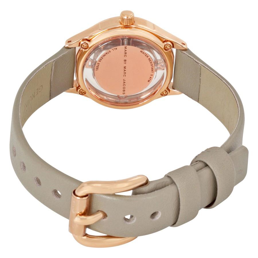  Shop Authentic Marc Jacobs Tether Grey Dial Grey Leather Strap Watch for Women - MBM1375 - Luxxuri