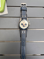  Shop Authentic Fossil Coachman Chronograph White Dial Blue Leather Strap Watch for Men - CH3051 - Luxxuri