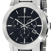  Shop Authentic Burberry The City Black Dial Silver Steel Strap Watch for Men - BU9351 - Luxxuri