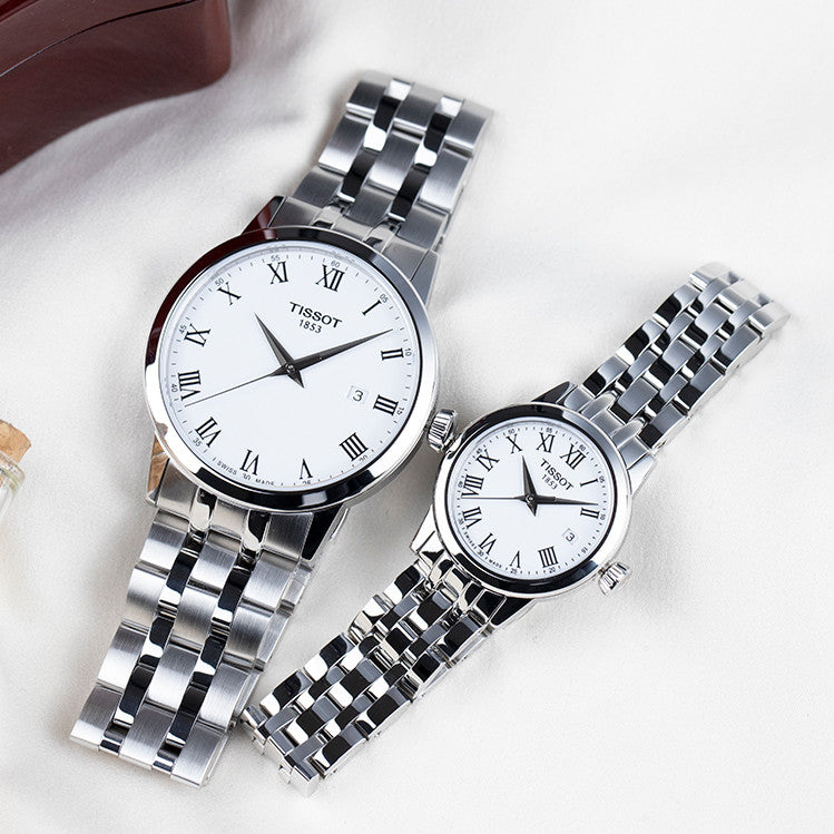  Shop Authentic Tissot T Classic Dream White Dial Silver Steel Strap Watch For Men - T129.410.11.013.00 - Luxxuri