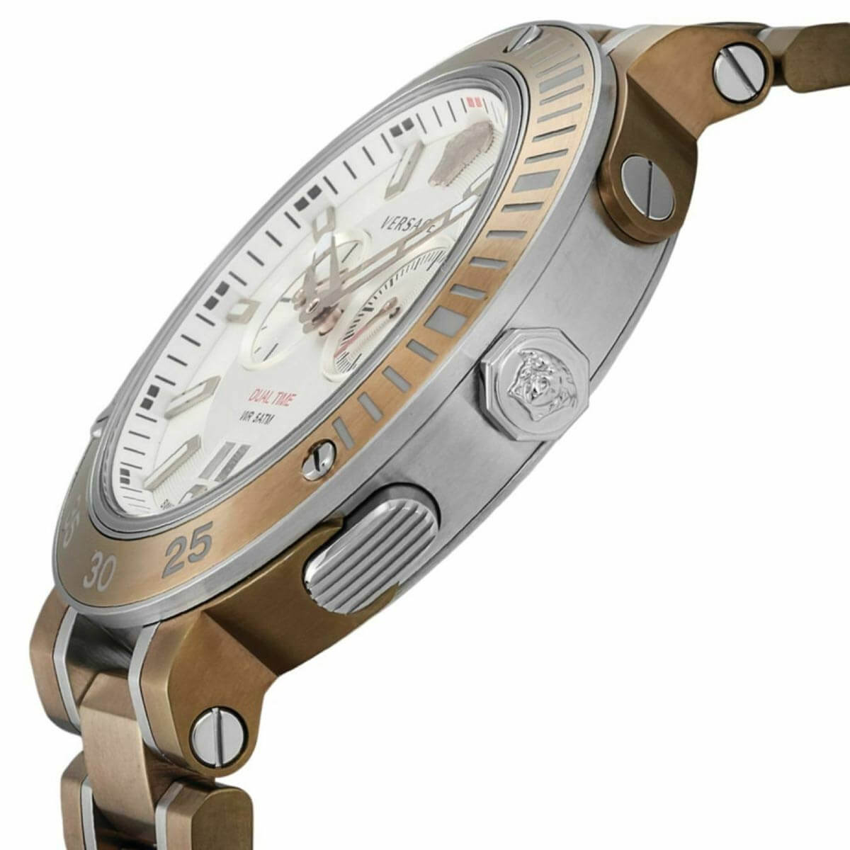  Shop Authentic Versace V Extreme Chronograph White Dial Rose Gold Stainless Steel Watch for Women - VCN050017 - Luxxuri