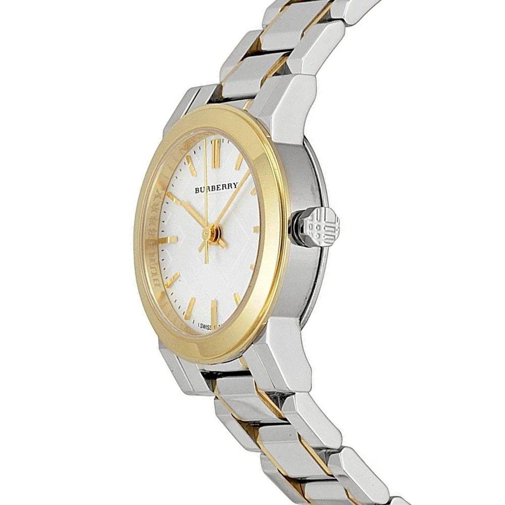  Shop Authentic Burberry The City Silver Dial Two Tone Steel Strap Watch for Women - BU9217 - Luxxuri