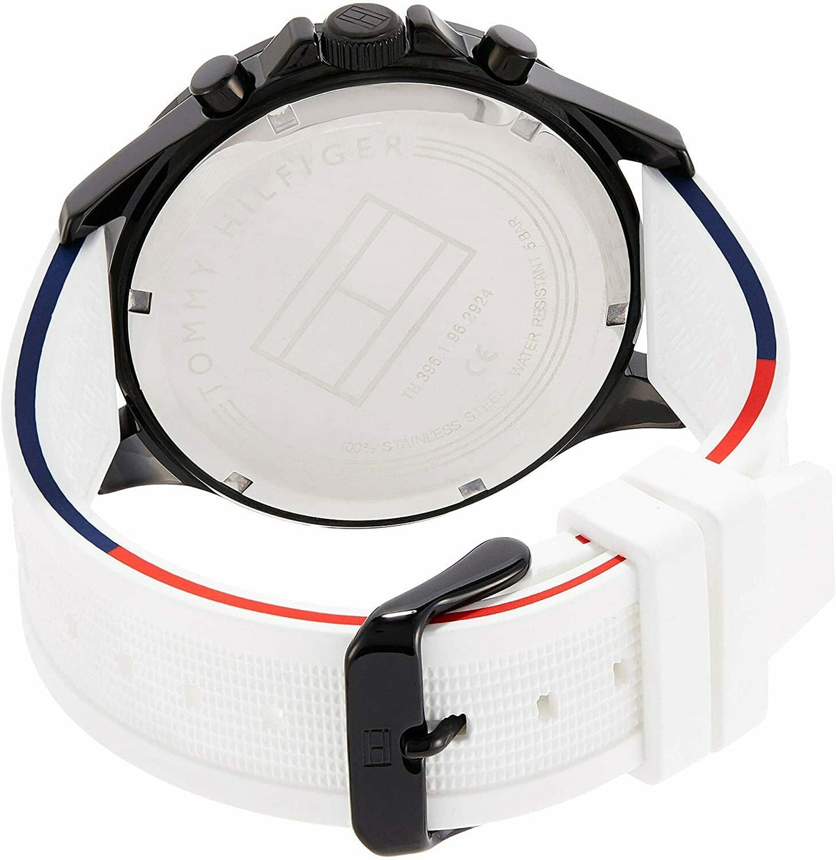  Shop Authentic Tommy Hilfiger Bank Chronograph White Dial White Rubber Strap Watch for Men - 1791723 - Luxxuri