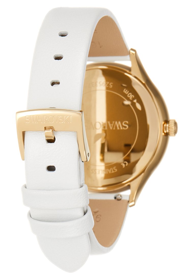  Shop Authentic Swarovski Octea Nova Quartz White Dial White Leather Strap Watch for Women - 5295337 - Luxxuri