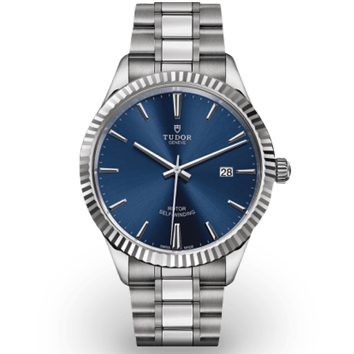  Shop Authentic Tudor Style Automatic Blue Dial Silver Steel Strap Watch for Men - M12710-0013 - Luxxuri
