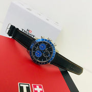  Shop Authentic Tissot V8 Alpine Carbon Chronograph Black Dial Black Leather Strap Watch For Men - T106.417.16.201.00 - Luxxuri