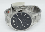  Shop Authentic Emporio Armani Classic Quartz Black Dial Silver Steel Strap Watch For Men - AR9107 - Luxxuri