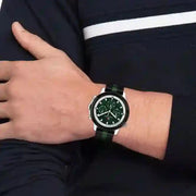  Shop Authentic Tommy Hilfiger Troy Chronograph Green Dial Two Tone Nylon Strap Watch For Men - 1792107 - Luxxuri